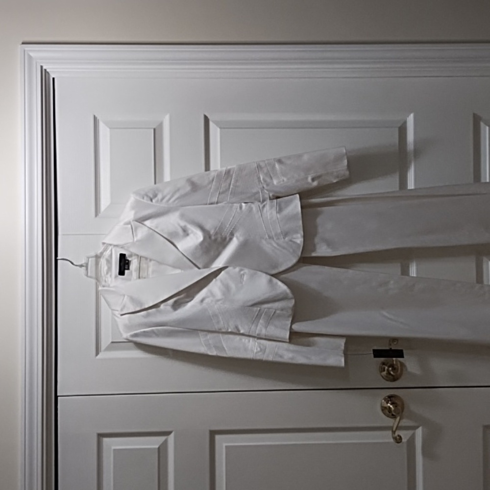 White pantsuit